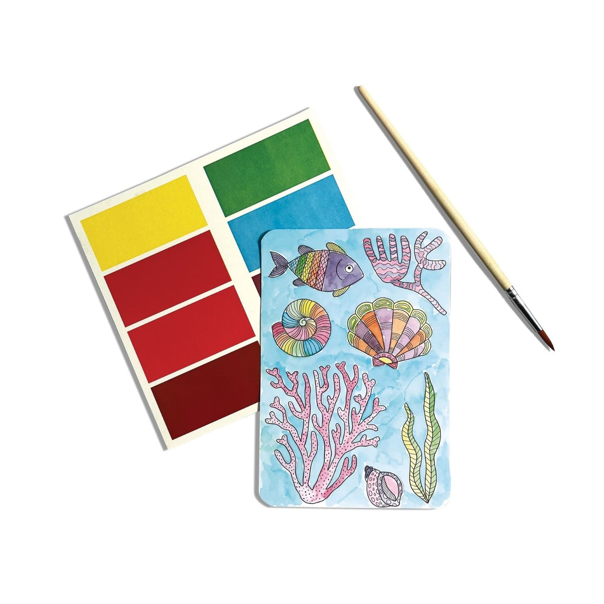Ooly - Scenic Hues DIY Watercolour Art Kit - Ocean Paradise