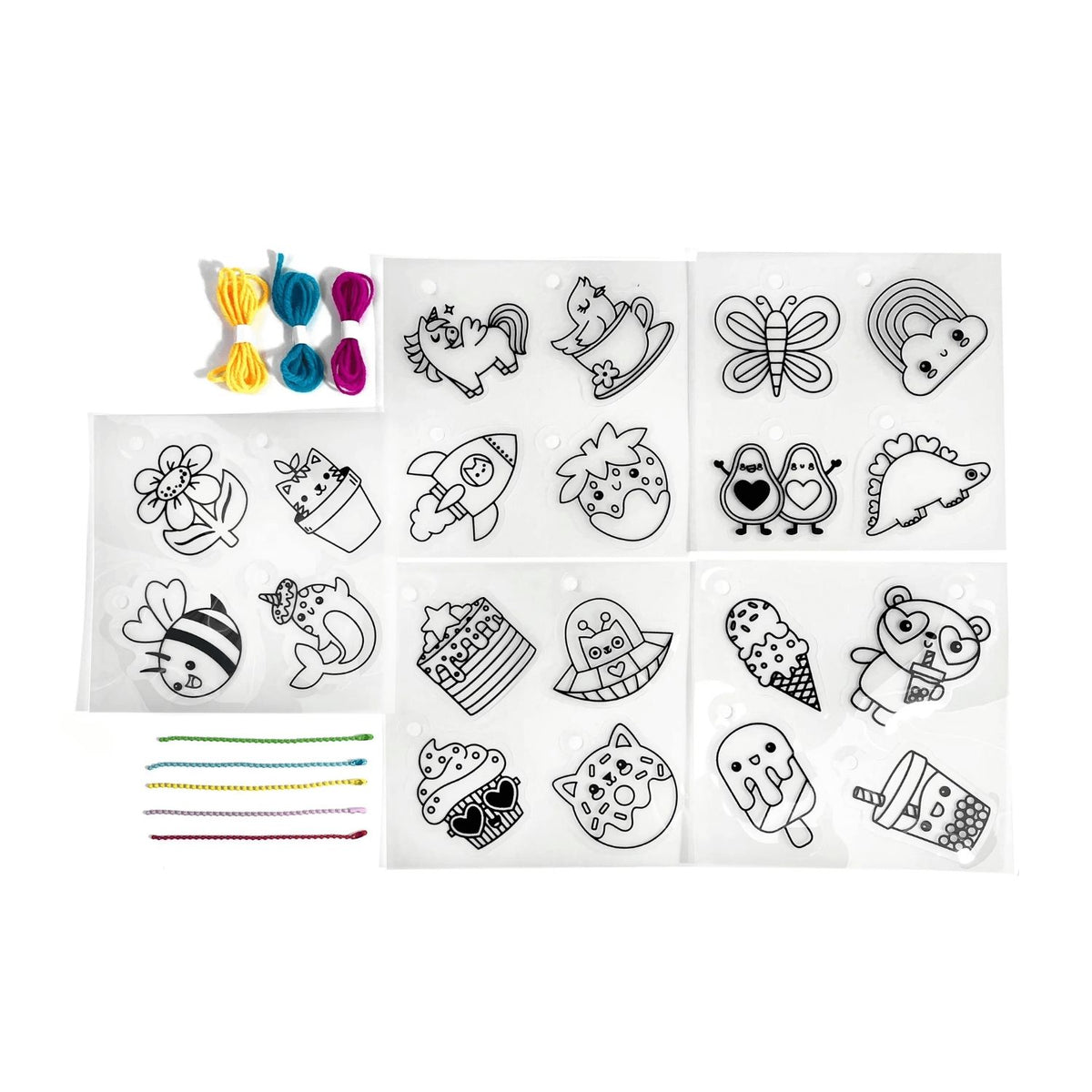 A simple and satisfying shrink plastic craft set. Colour and bake twenty adorable character charms to wear or share. Watch them shrink in just one minute! Adult supervision required.