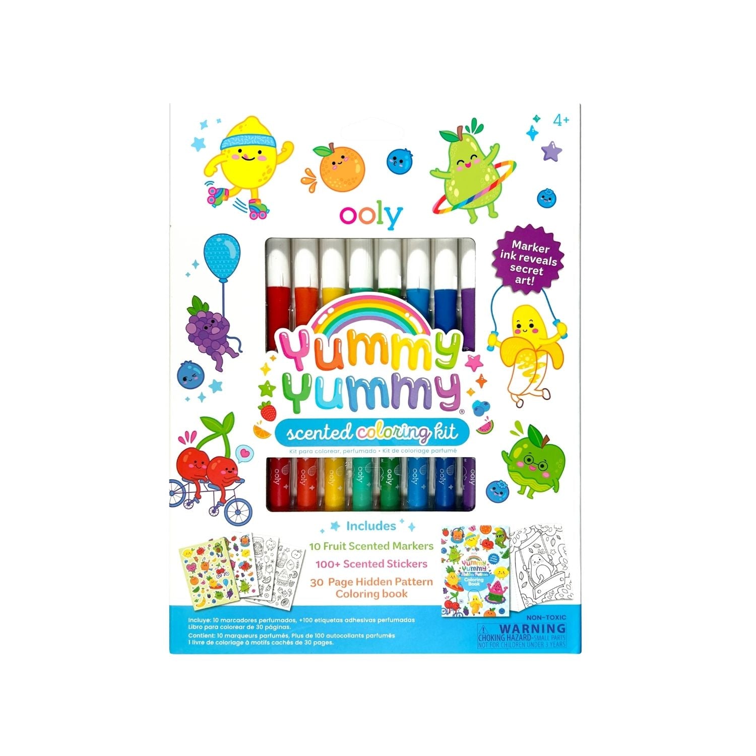 Ooly Yummy Yummy scented coloring kit packaging with colorful characters 