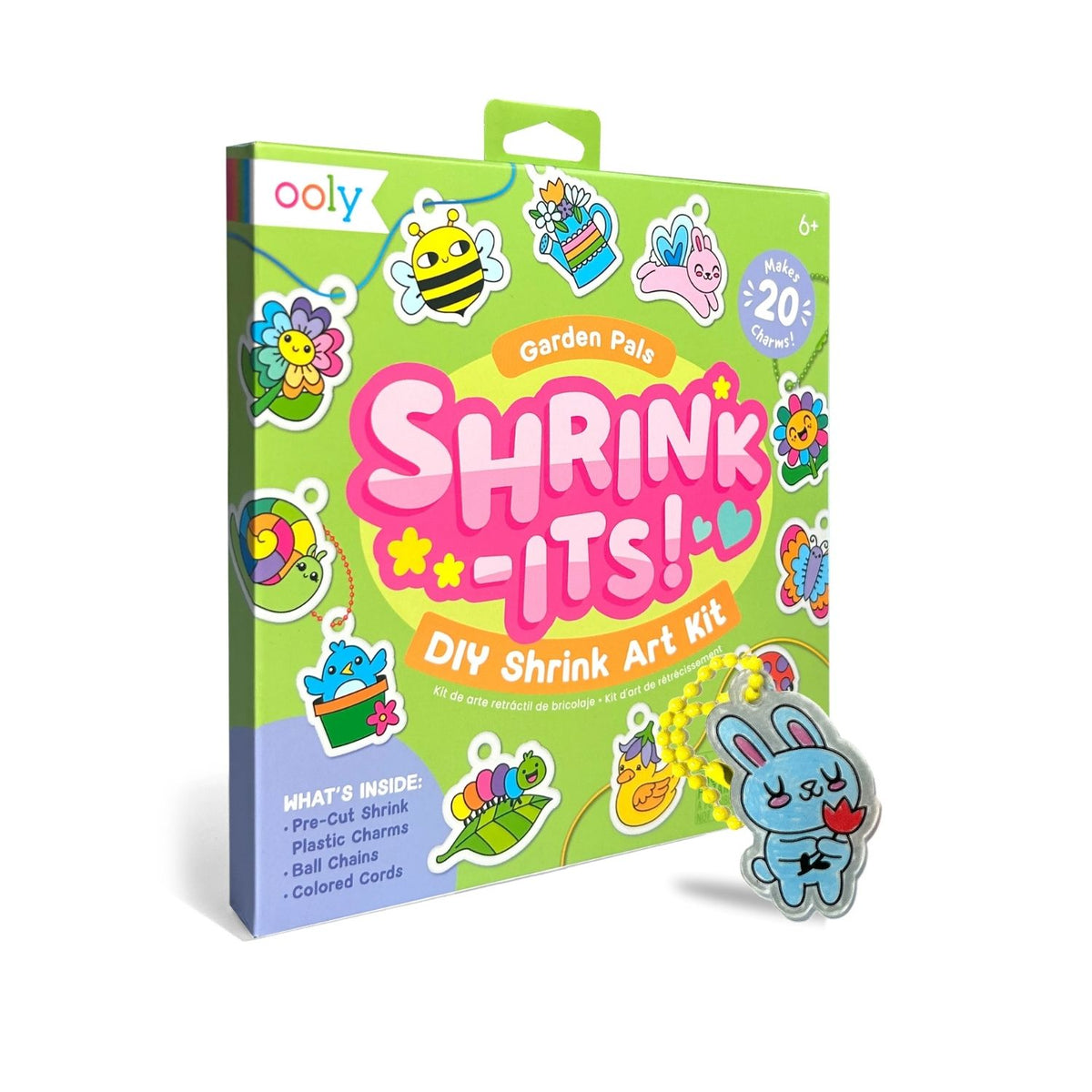 Ooly Shrink-Its DIY Shrink Art Kit packaging with colorful designs on a white background