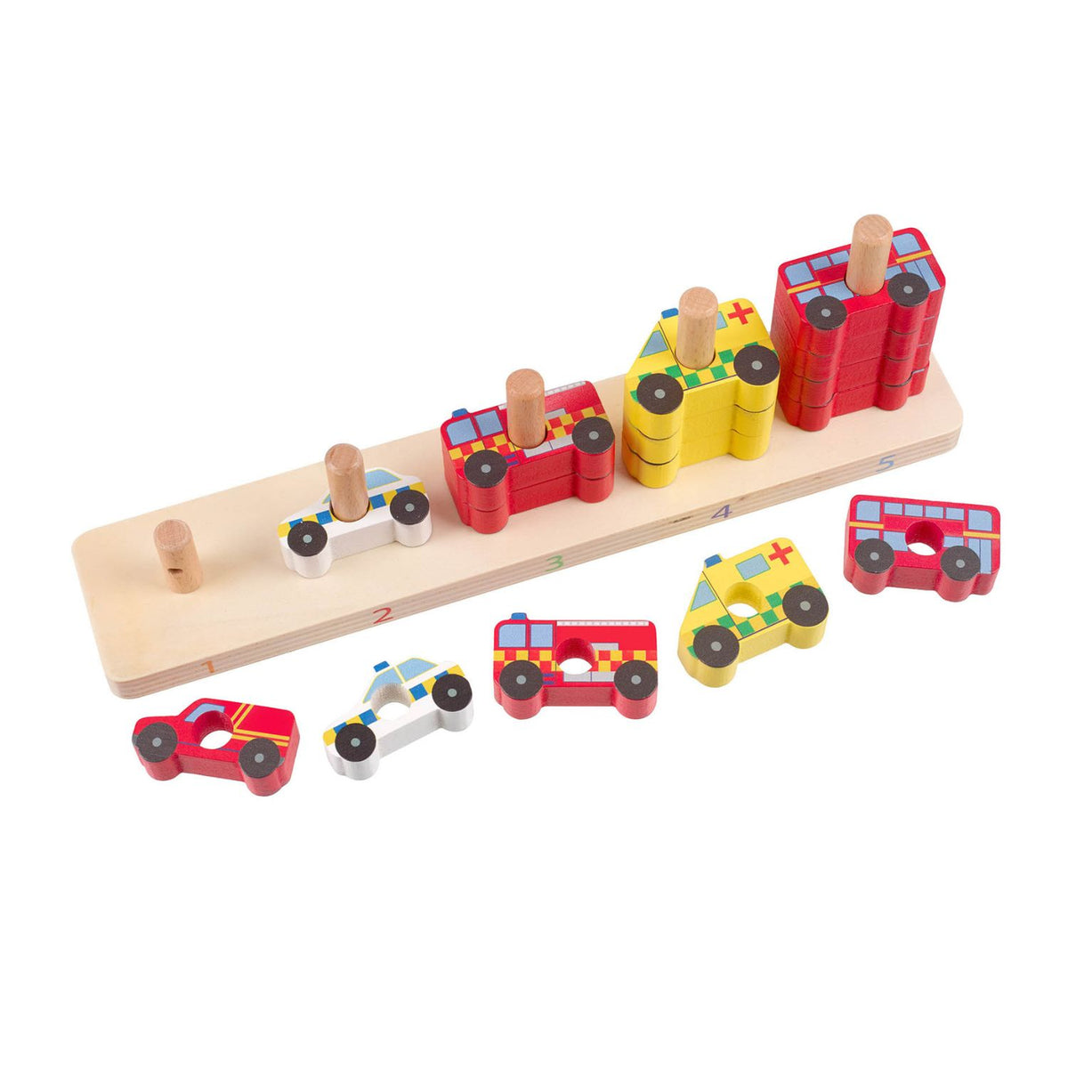 The ideal educational gift for toddlers. Crafted from durable solid wood with child-safe paints and 100% recyclable packaging. Built for active play.