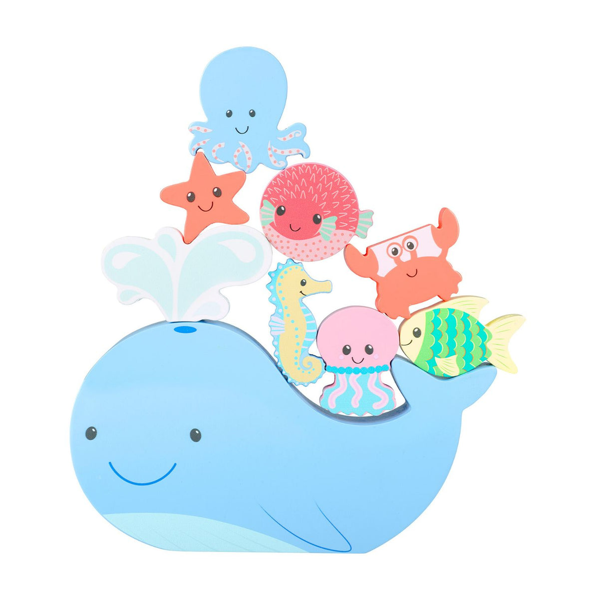 Orange Tree Toys - Sea Life - Balancing Stacking Game