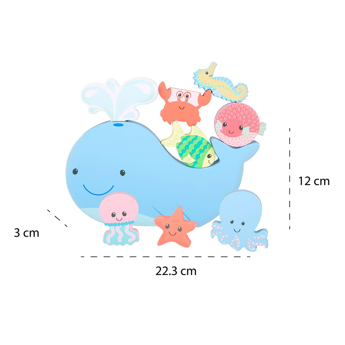 Orange Tree Toys - Sea Life - Balancing Stacking Game