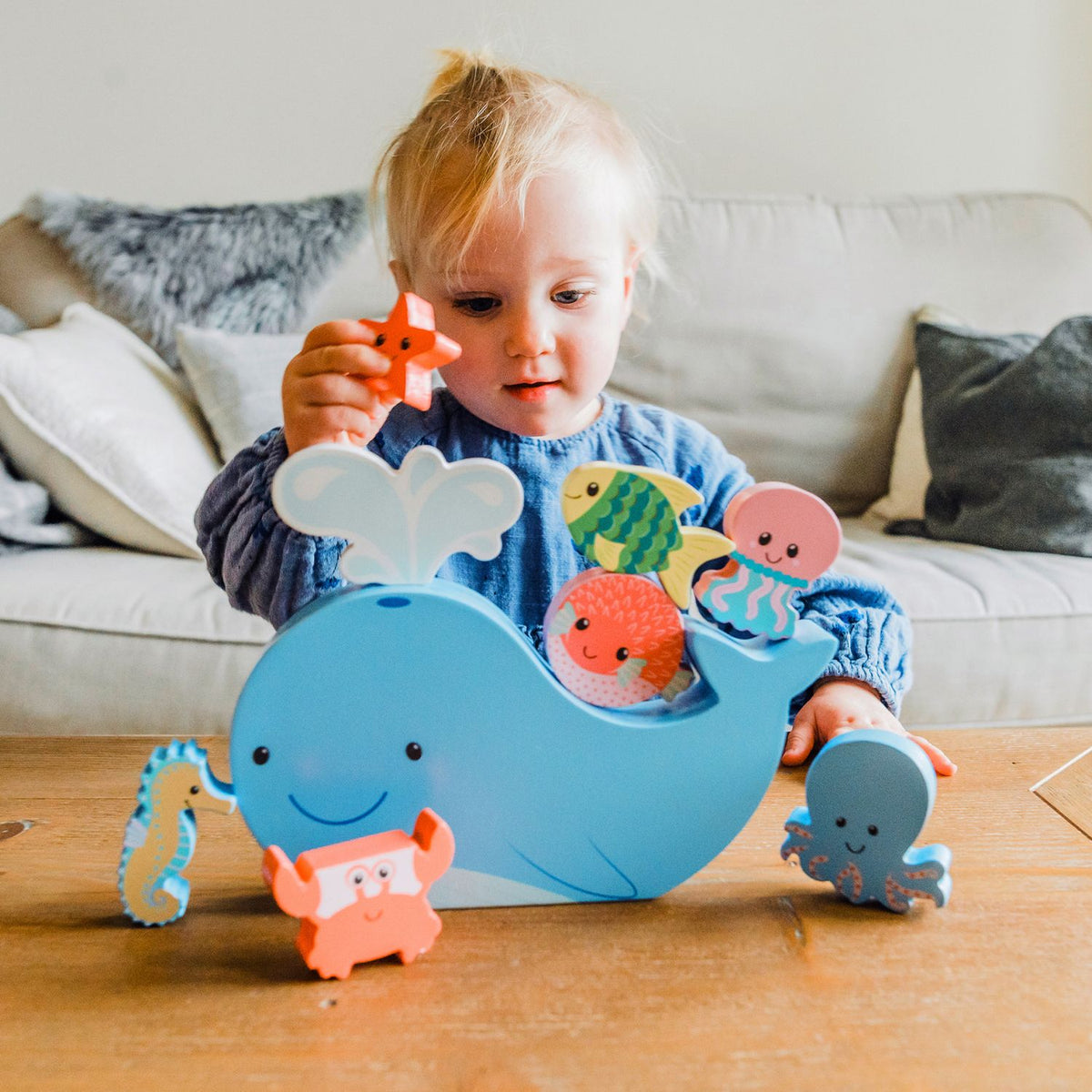 Orange Tree Toys - Sea Life - Balancing Stacking Game
