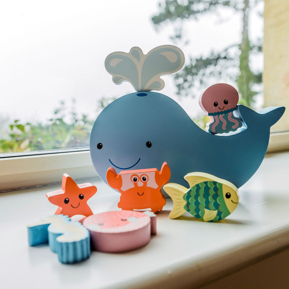 Orange Tree Toys - Sea Life - Balancing Stacking Game