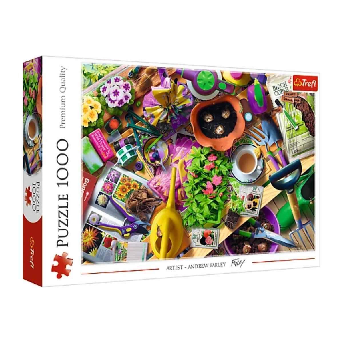 Trefl 1000 piece premium European puzzle - Tidying Up The Garden
