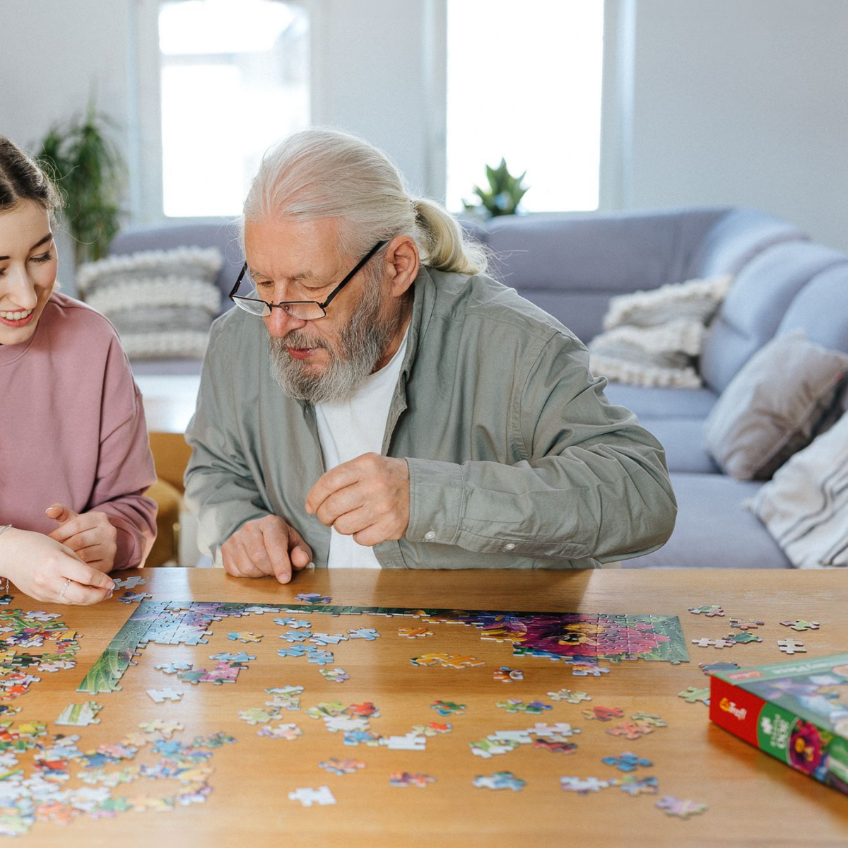 European-made Trefl 300 piece easy puzzle for seniors