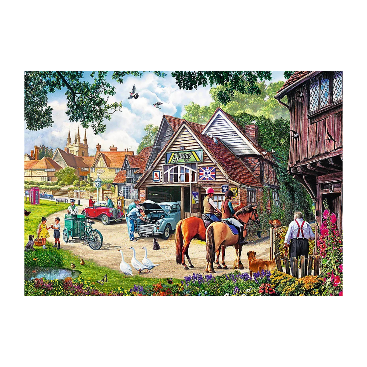 Trefl 2 × 500 piece puzzle collection with complementary designs