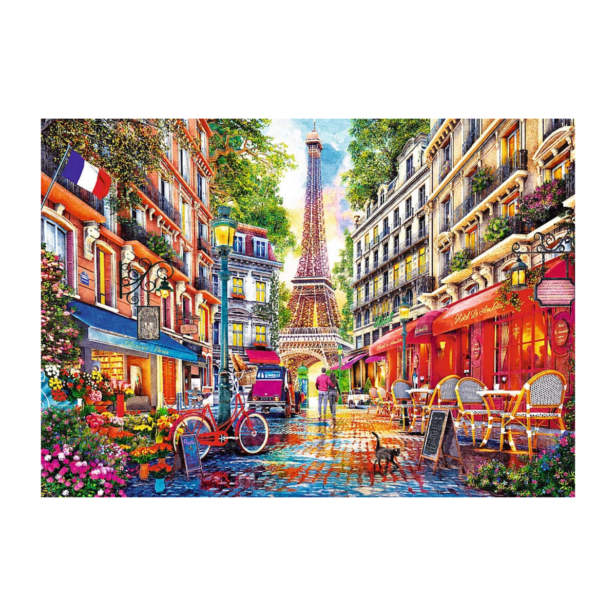 Trefl 2 × 500 piece puzzle collection with complementary designs - European Capitals