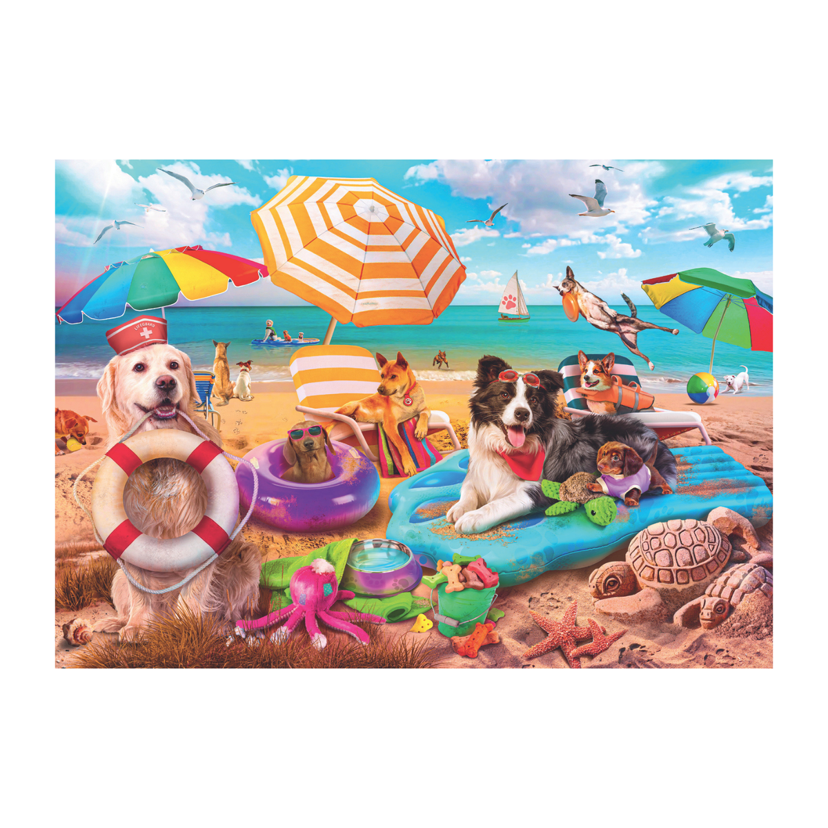 Two 500 piece puzzles from Trefl with vibrant artwork