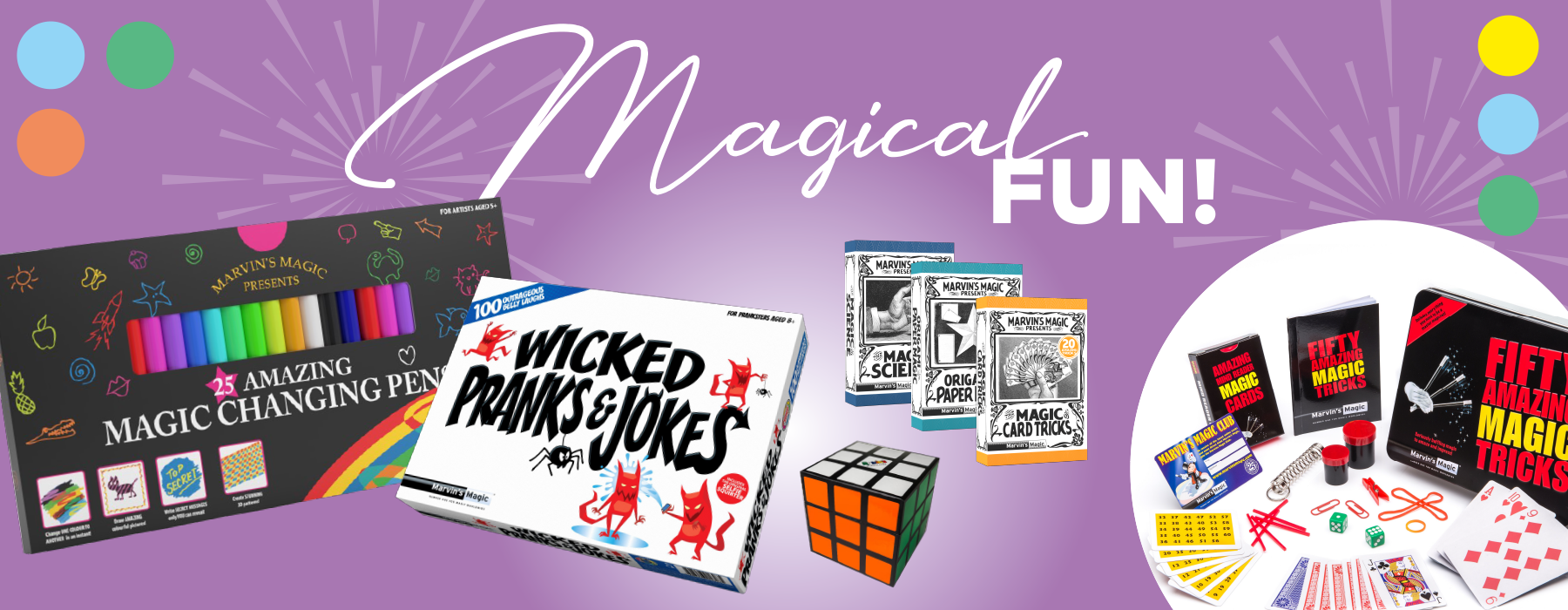 Magical fun, magic tricks, jokes, pranks, magicians, magic pens