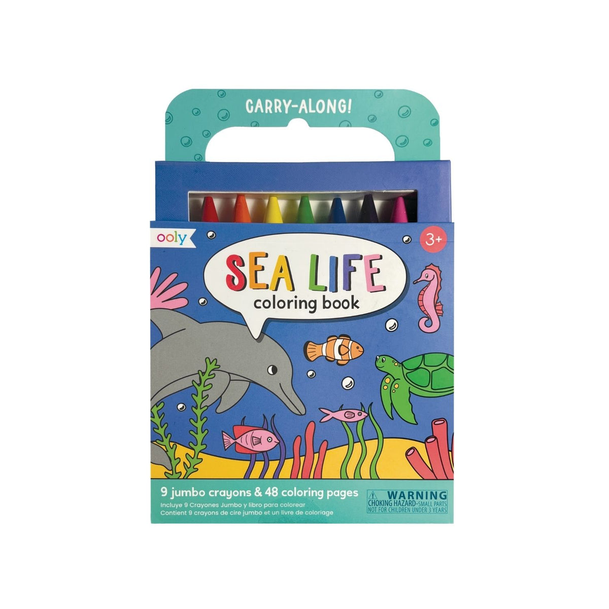 Carry Along Colouring Book &amp; Crayon Set - Sea Life