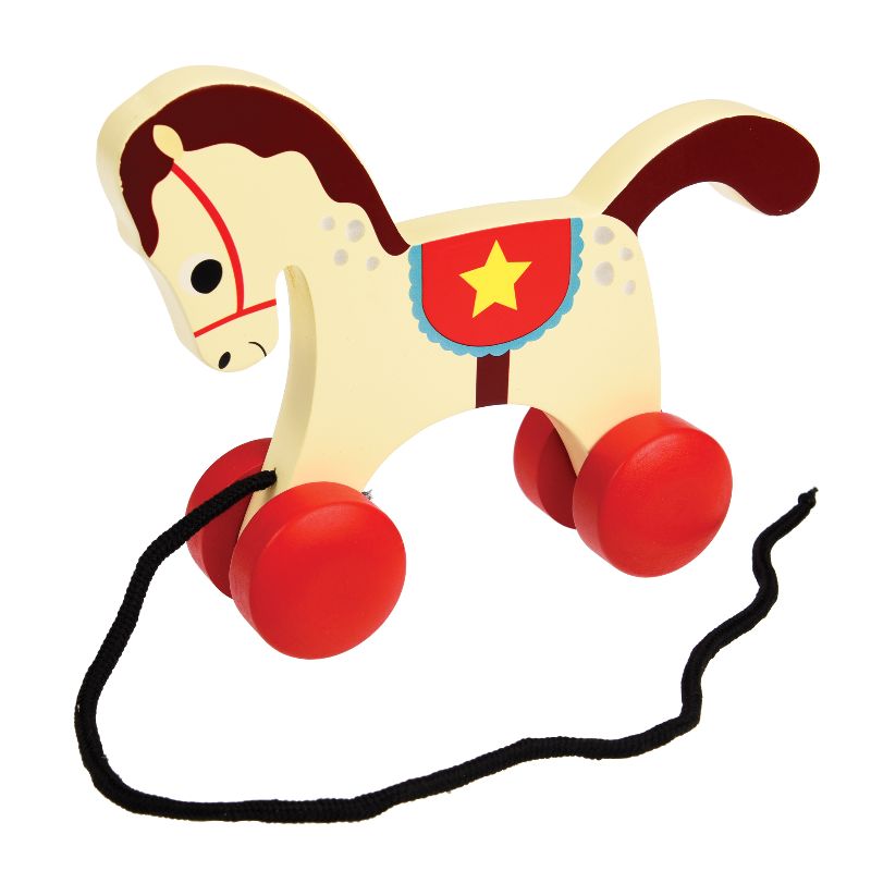 Charlie the Circus Horse Wooden Pull Toy