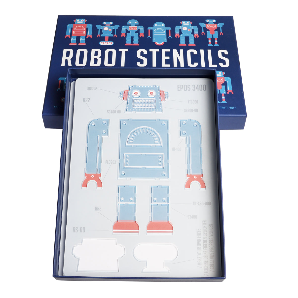 Robot Stencils - Four Set