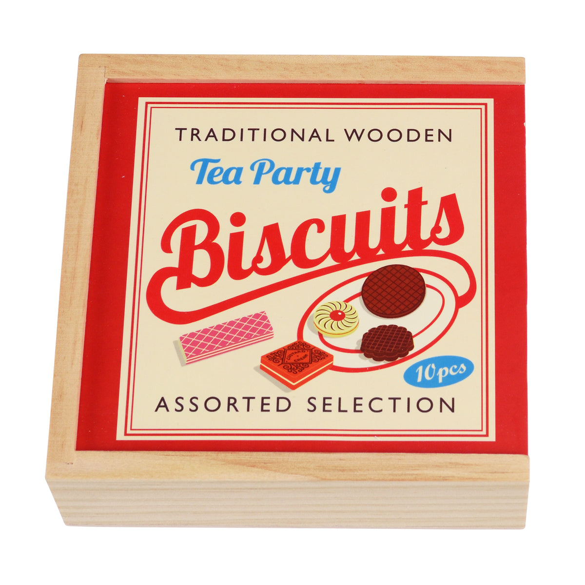Traditional Wooden Tea Party Biscuits