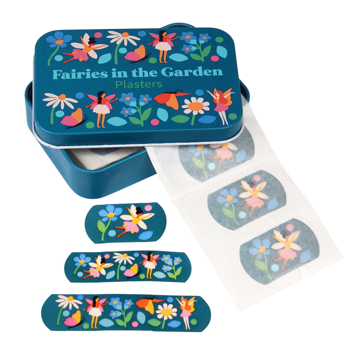 Fairies in the garden Plasters in a Tin (Pack of 30)
