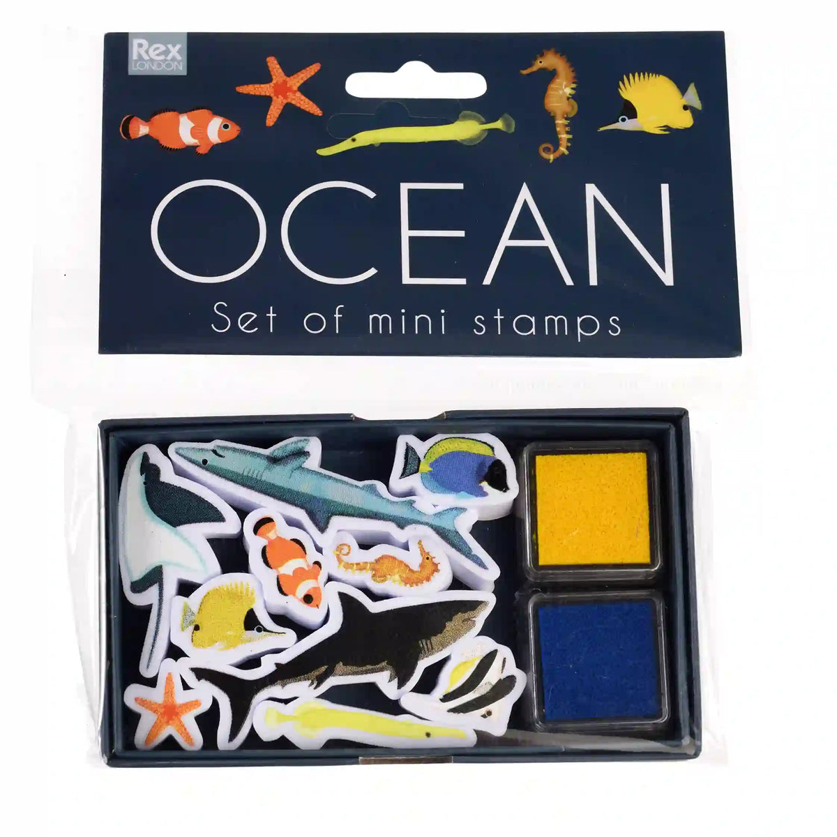 Ocean set of mini stamps