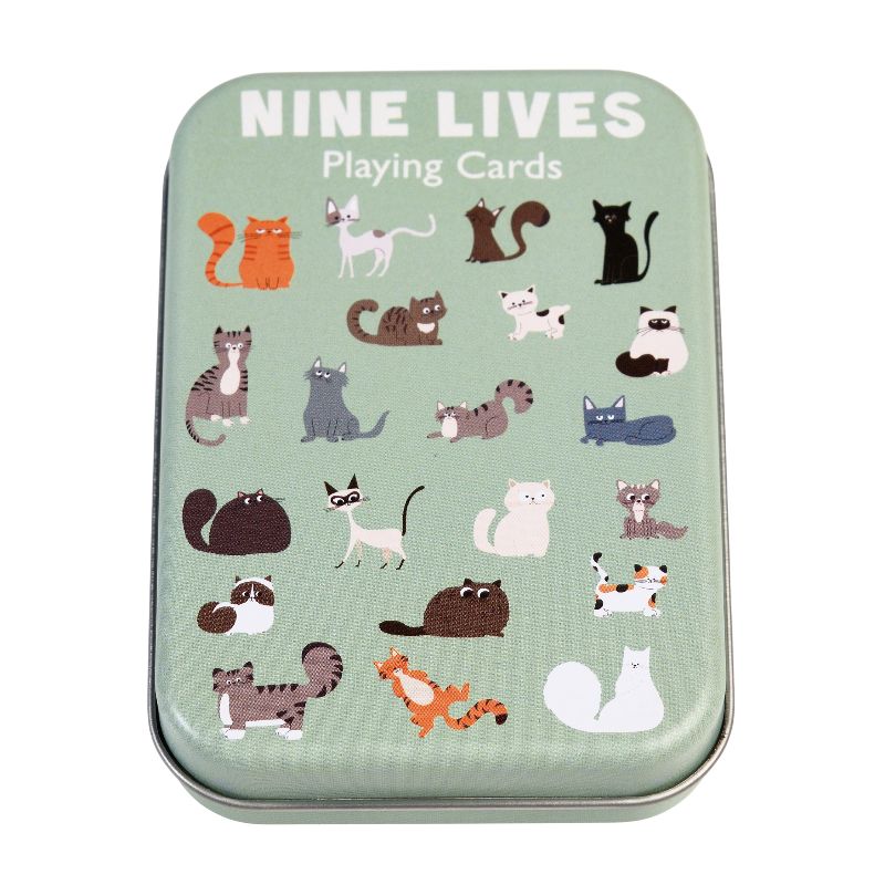 Nine Lives Playing Cards in A Tin