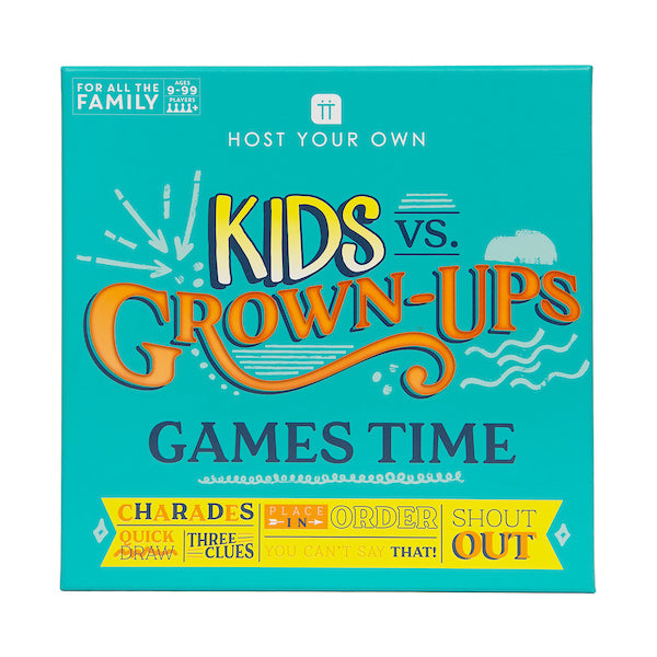 Host Your Own Kids vs Adults Party Board Game