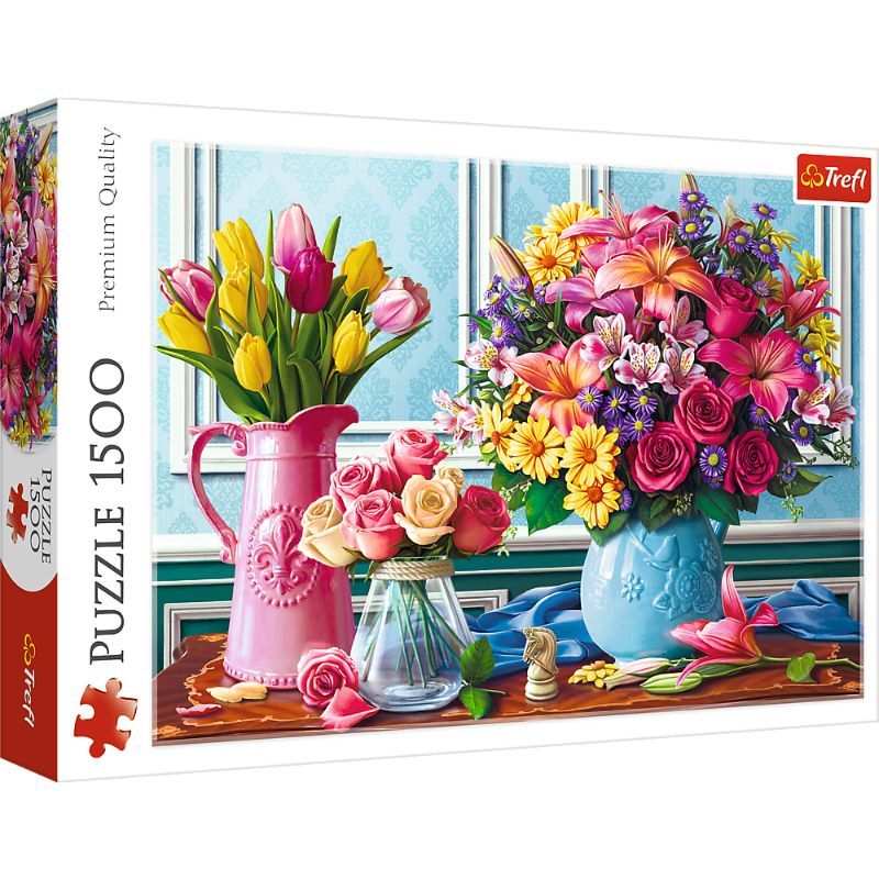 Trefl &quot;1500&quot; - Flowers in vases