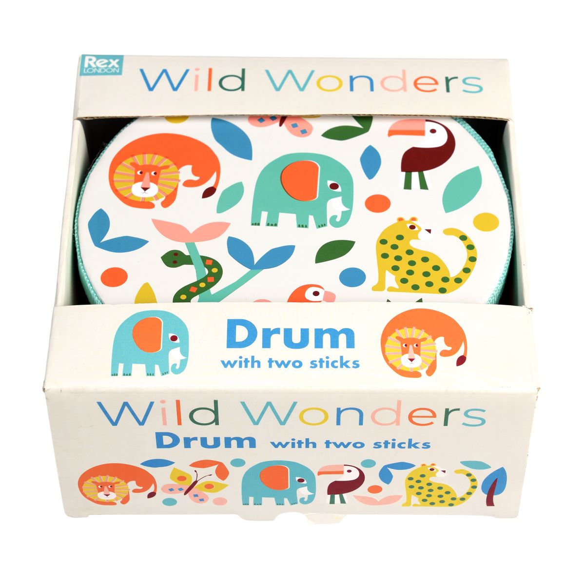 Drum with drumsticks - Wild Wonders